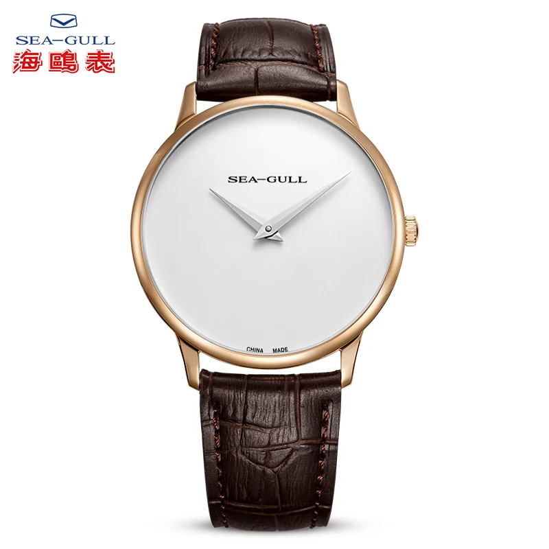 519.18.6011 Seagull men's automatic mechanical watch simple dial watch double needle watch automatic watch men watches mens 819.18.6011 - Цвет: 519.18.6011