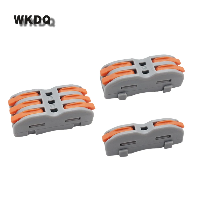 

Wire Electrical Connectors 1/2/3 Pins 222-P421,P422,P423 Cable Splice Compact Terminal Block 222 10Pcs Fast Splicing Connector