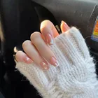 24 шт., набор желейных гелевых искусственных ногтей