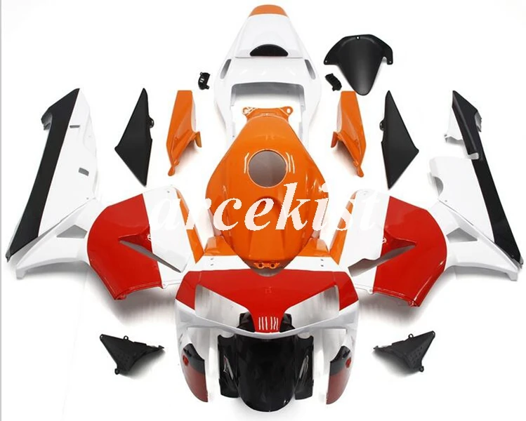 

New ABS Motorcycle Whole Fairings Kit for HONDA CBR600RR F5 2003 2004 03 04 CBR600 600RR Bodywork set Custom Free red orange