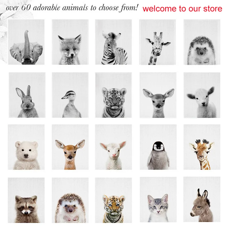 Настенный декор для детской комнаты с принтом жирафа Большие плакаты и принты