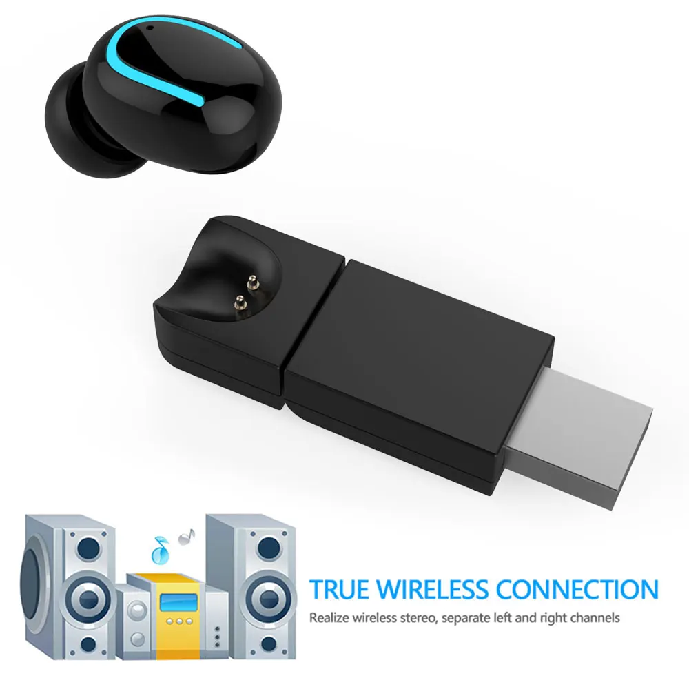 Bluetooth наушники Беспроводные спортивные с беспроводным USB зарядным устройством V4.1