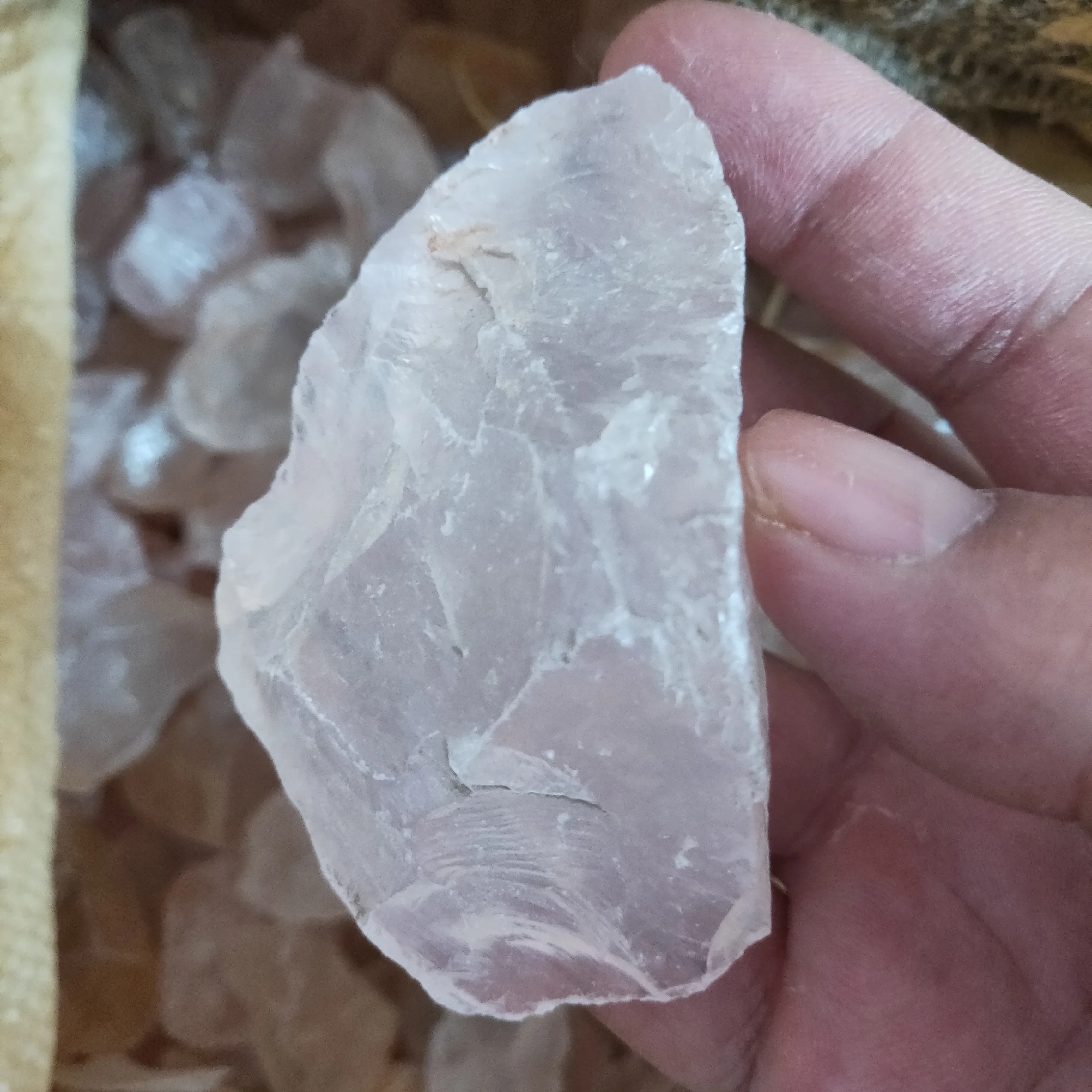 300g100% натуральный розовый кристаллический порошок кристалл гравий камни