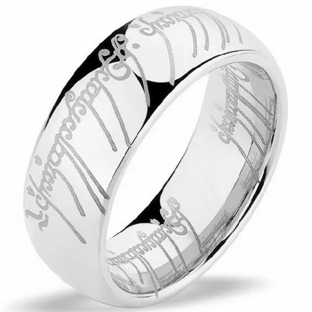 JR2006-8S 8mm 4 мм 6 мм 316 титановая нержавеющая сталь пара кольцо серебряного цвета - Цвет основного камня: JR2006-8S 8mm