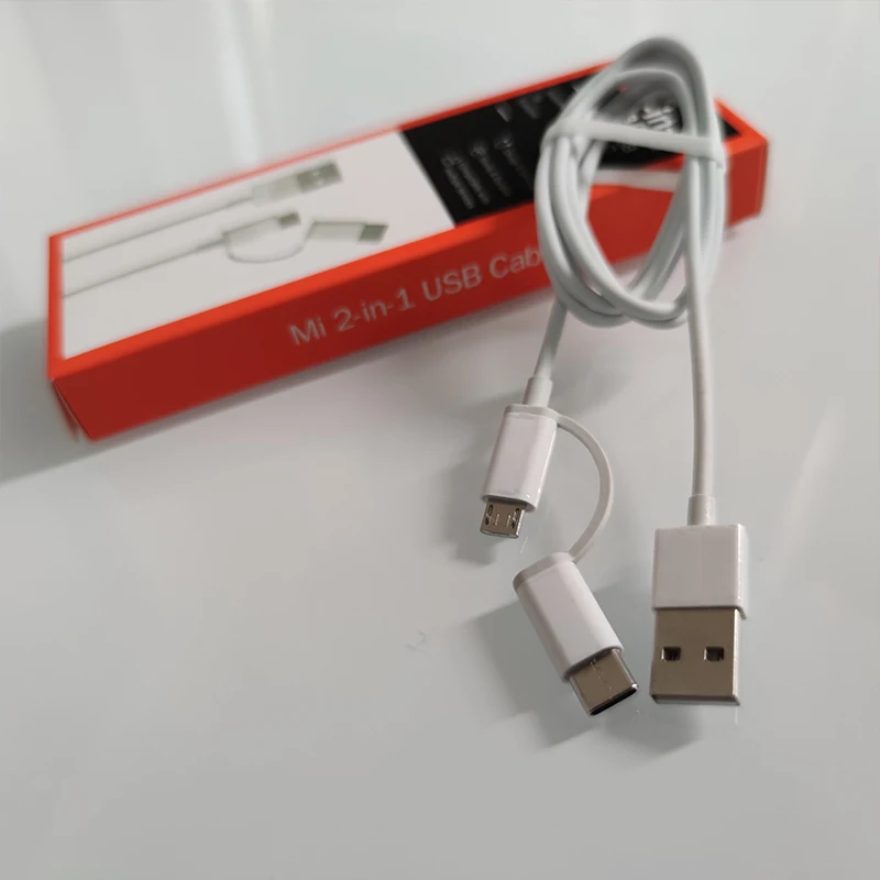 Кабель USB Type C XIAOMI для Redmi K30 K20 Note 8 7 pro кабель Micro 2 в 1 быстрой зарядки Xiaomi MI 9 se 6 9T cc9
