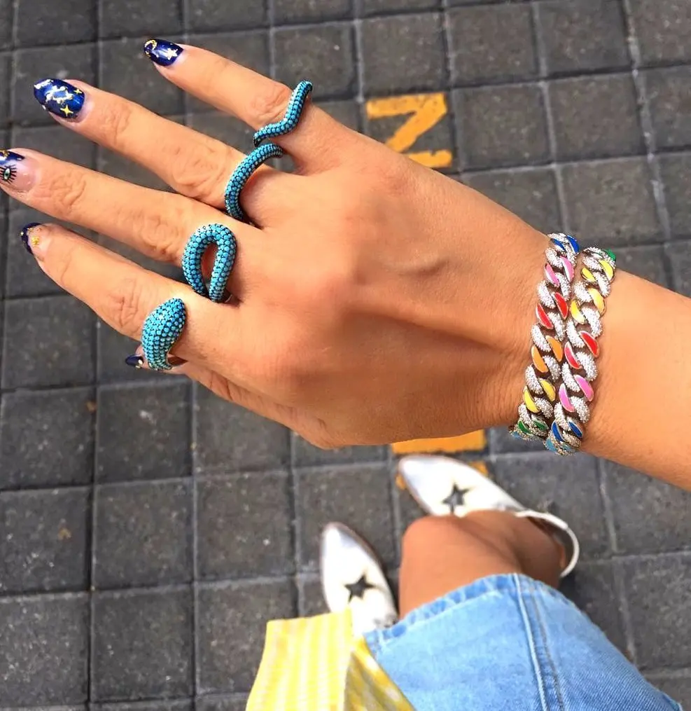 Лидер продаж летнее разноцветное Ювелирное Украшение неоновая Радужная эмаль