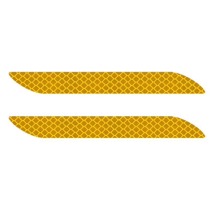 yellow 2 шт. велосипедная Светоотражающая наклейка MTB горный велосипед защитная рамка Светоотражающая вилка наклейка лента велосипедная наклейка s велосипедные наклейки - Цвет: yellow