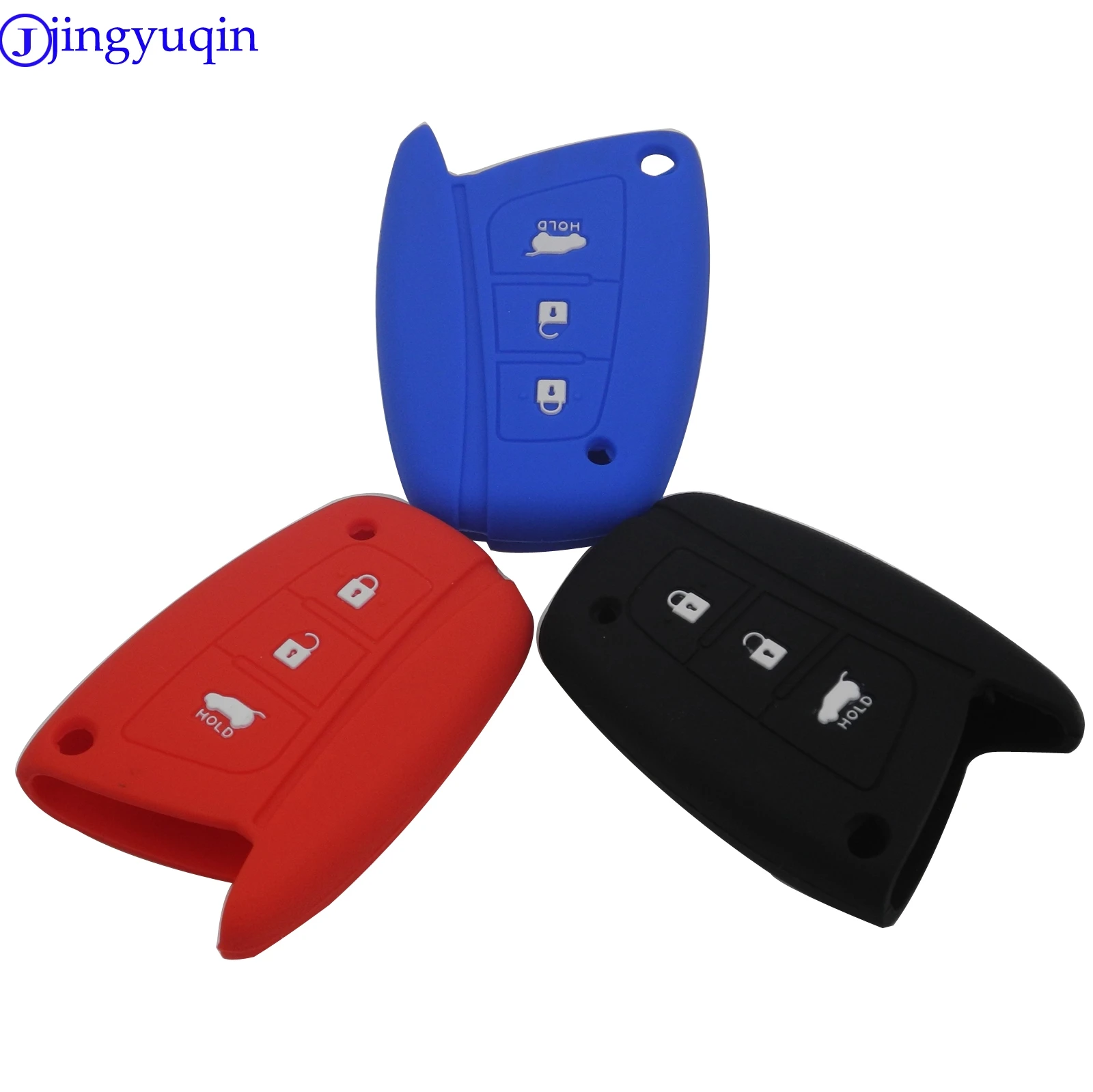 10 шт. 3 кнопки чехол для дистанционного ключа от машины Hyundai Solaris ix35 ix45 Accent Elantra Santa Fe