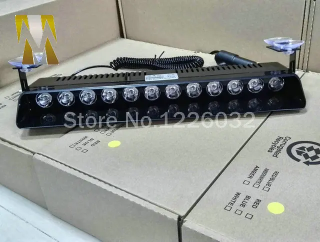 СВЕТОДИОДНЫЕ сигнальные мигающие огни на лобовое стекло 24 Вт 12 дюймов |