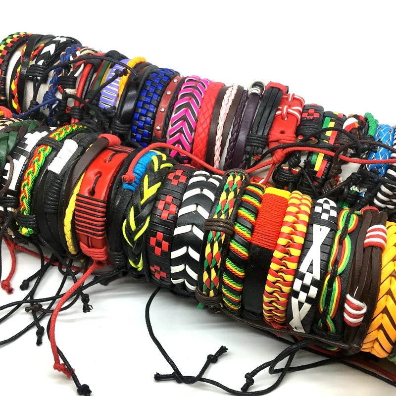 

Wholesale 30pcs/Lot Mix Styles Womens Multicolored Cuff Bracelets Fashion Jewelry Wristband Party Gifts Resizable dropshipping