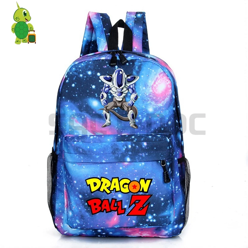 1 Mochila Dragon Ball Z рюкзак Goku Super Saiyan для мальчиков и девочек рюкзак для подростков школьные сумки галактика Звездная ночь дорожная сумка - Цвет: 1