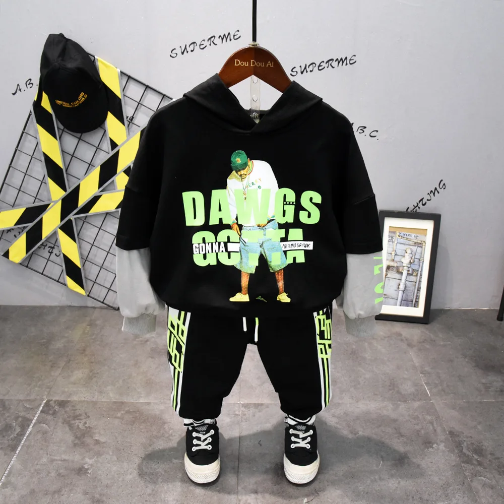 

Baby Boys Clothes Children's Casual Sport Sets 2020 Autumn New Kids Boys Hooded Sweatshirt+casual Pants 2pcs Sets Baby Clothes