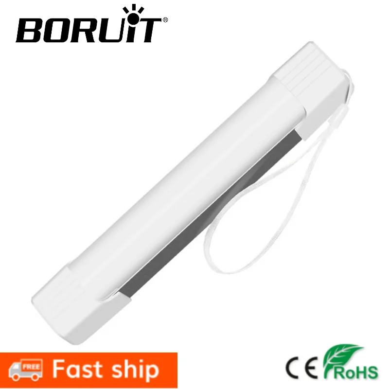 Pаспродажа BORUiT USB Перезаряжаемые светодиодный кемпинг лампы 300LM Водонепроницаемый аварийного Портативный Фонари рабочий светильник с магнитным для к...