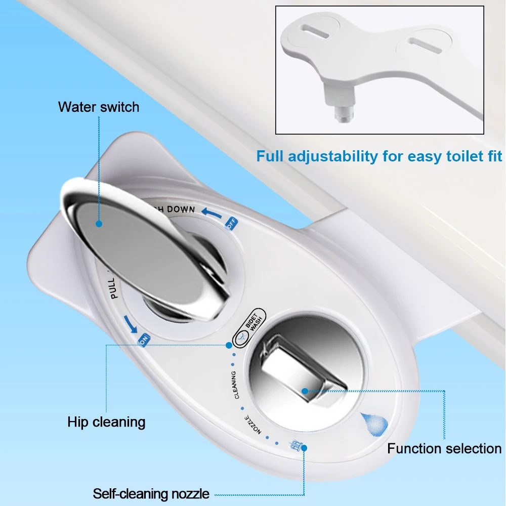 bidet new for left non electric toilet seat bathroom single nozzle muslim shower fresh water sprayer anal cleaning ass free global shipping