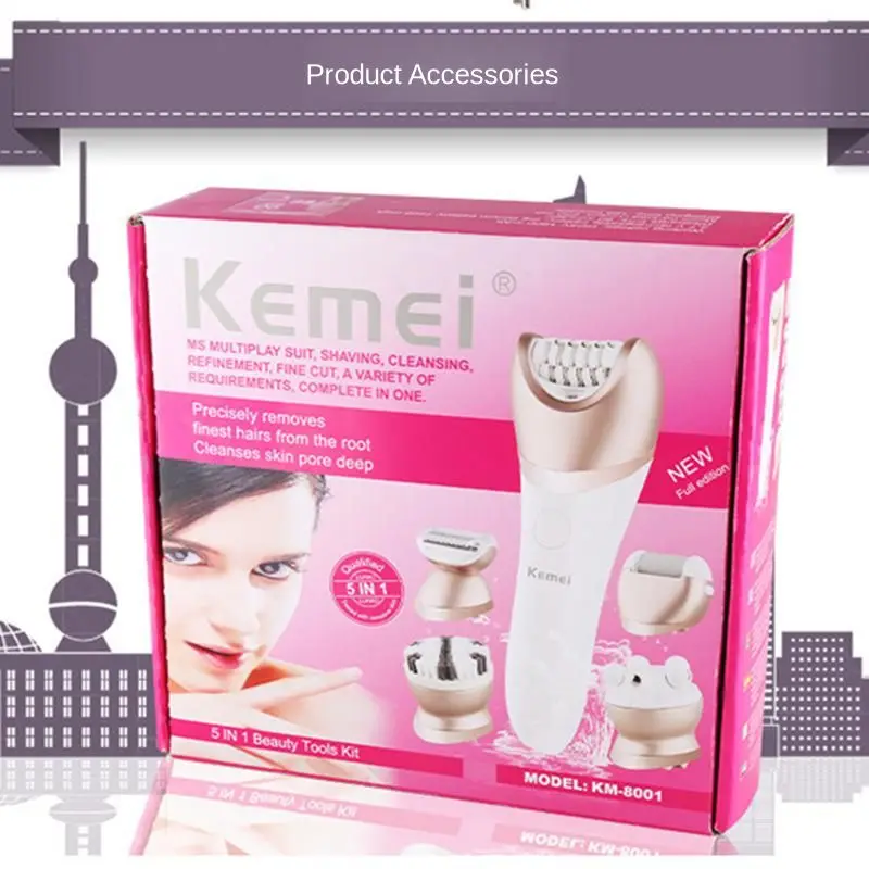 5 в 1 перезаряжаемая электробритва для женщин эпилятор бритья удаление волос