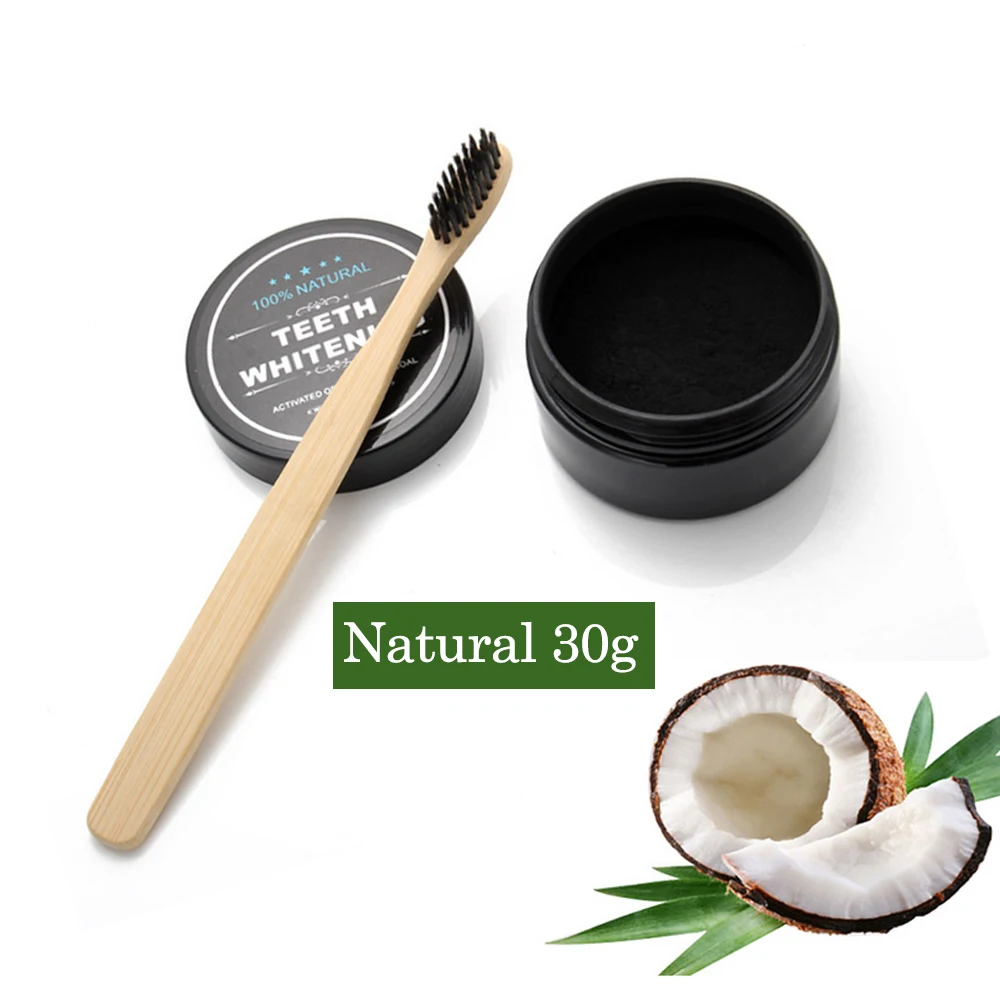 30 г для зубов отбеливающая Уход за полостью рта угольный порошок с мягким зубная