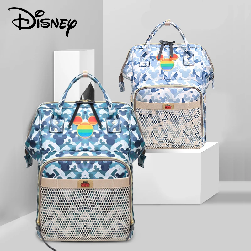Сумка для мам Disney New вместительный рюкзак подгузников с Микки Маусом будущих