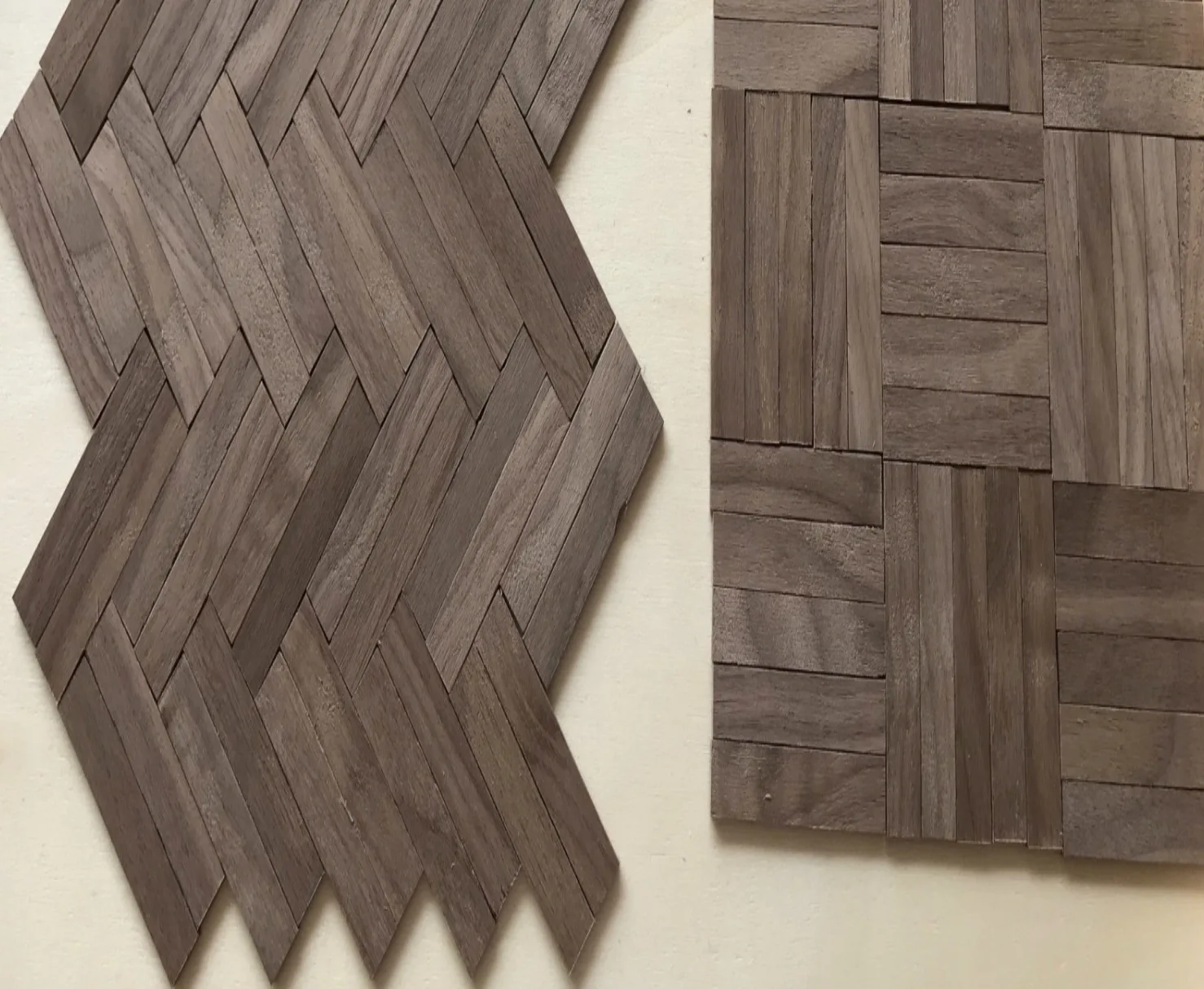 

200pcs 100x10mm Thickenss:2mm Doll House Model Black Walnut Strip Floor Board