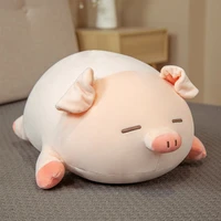 40cm cute pig plush toy lying pig doll bed sleeping doll super soft rag doll pillow anime plush kawaii pillows stuffed animals
