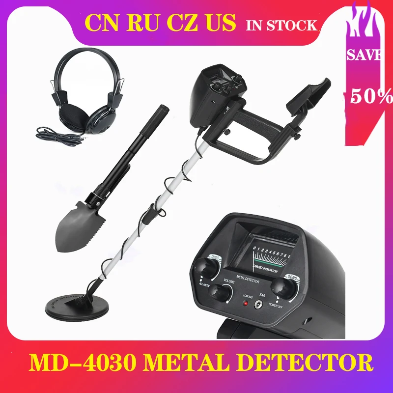 MD-4030 Professtional Underground Metal Detector Adjustable Gold Treasure Hunter Tracker Search Circuit Metales | Инструменты