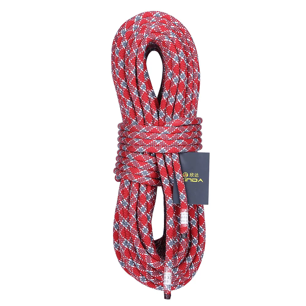 

10M Camping Rock Climbing Rope 10mm 11mm Static Rope diameter 5200lbs High Strength Lanyard Safety Climbing Equipment Survival