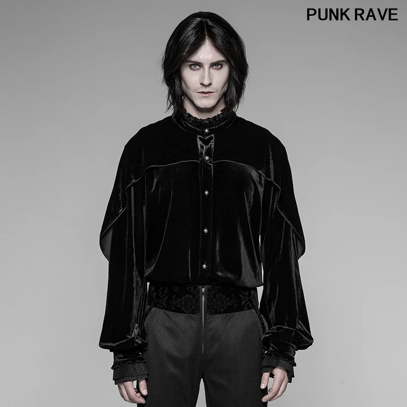 Готическая темная текстурированная сетчатая свободная кружевная манжета в виде