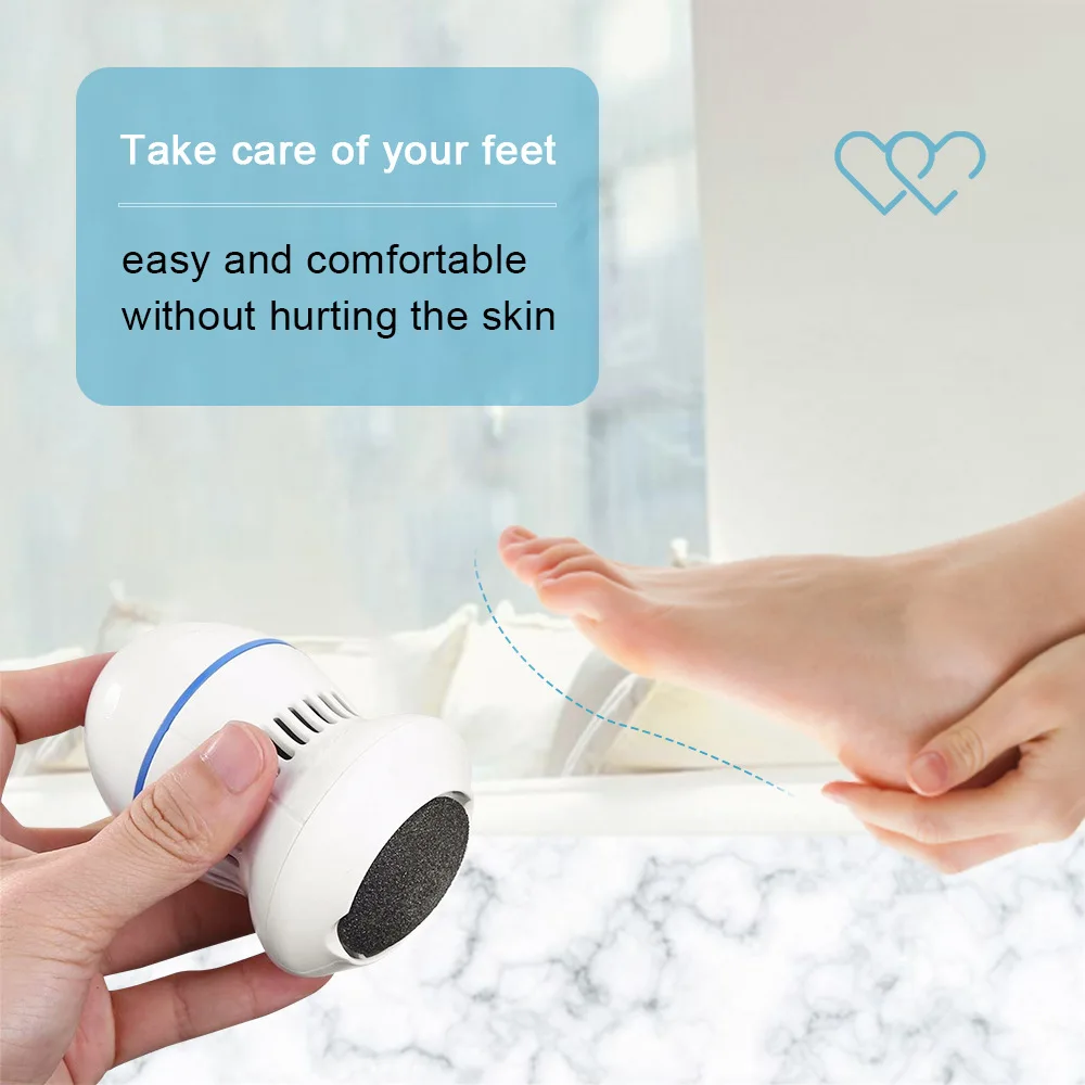 Electric Foot File Vacuum Callus Remover Pedicure Tools Dead Skin Files USB Rechargeable Care Tool | Красота и здоровье