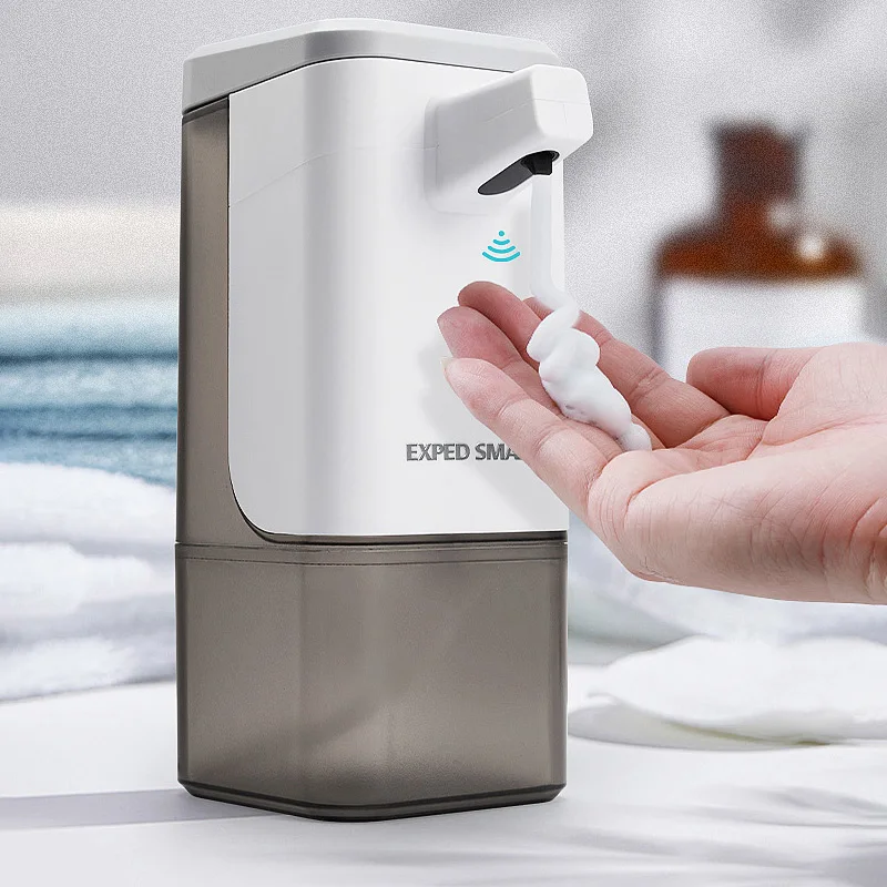 

600ml Intelligent Automatic Liquid Soap Dispenser Induction Hand Washing Machine Smart Foam Soap Dispenser For Bathroom Kitchen