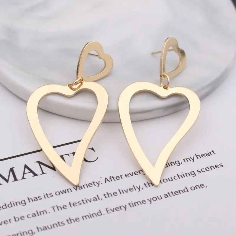 353 gold European& American Exaggerated Round Coin Drop Earring for Women Pendientes Vintage Geometric Metal Large Earrings Jewelry Gift - Окраска металла: 353 gold