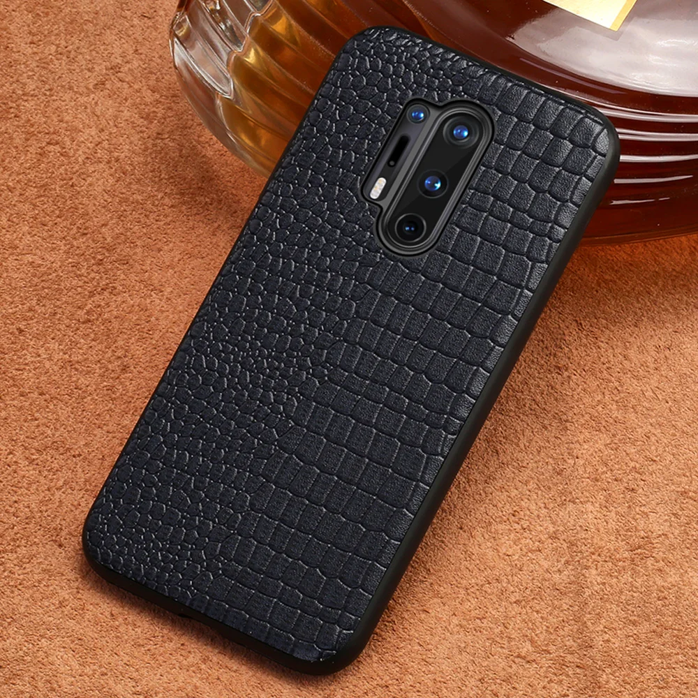 

Genuine Cow Leather Phone Case For Oneplus 8 Pro 9R 9 Pro 10T 8T 7 6T 6 7T 10 Pro 10R Ace 9RT Cover for One plus Nord 2 CE 7 Pro