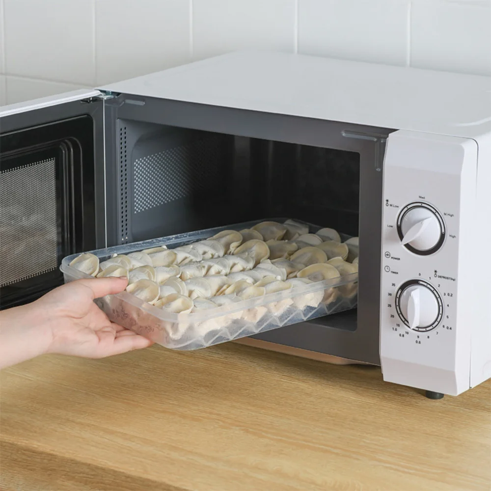 

1PC Dumpling Storage Box Plastic Refrigerator Box Large Capacity Dumplings Freezer Cpntainer Organizer fo Kitchen Restaurant