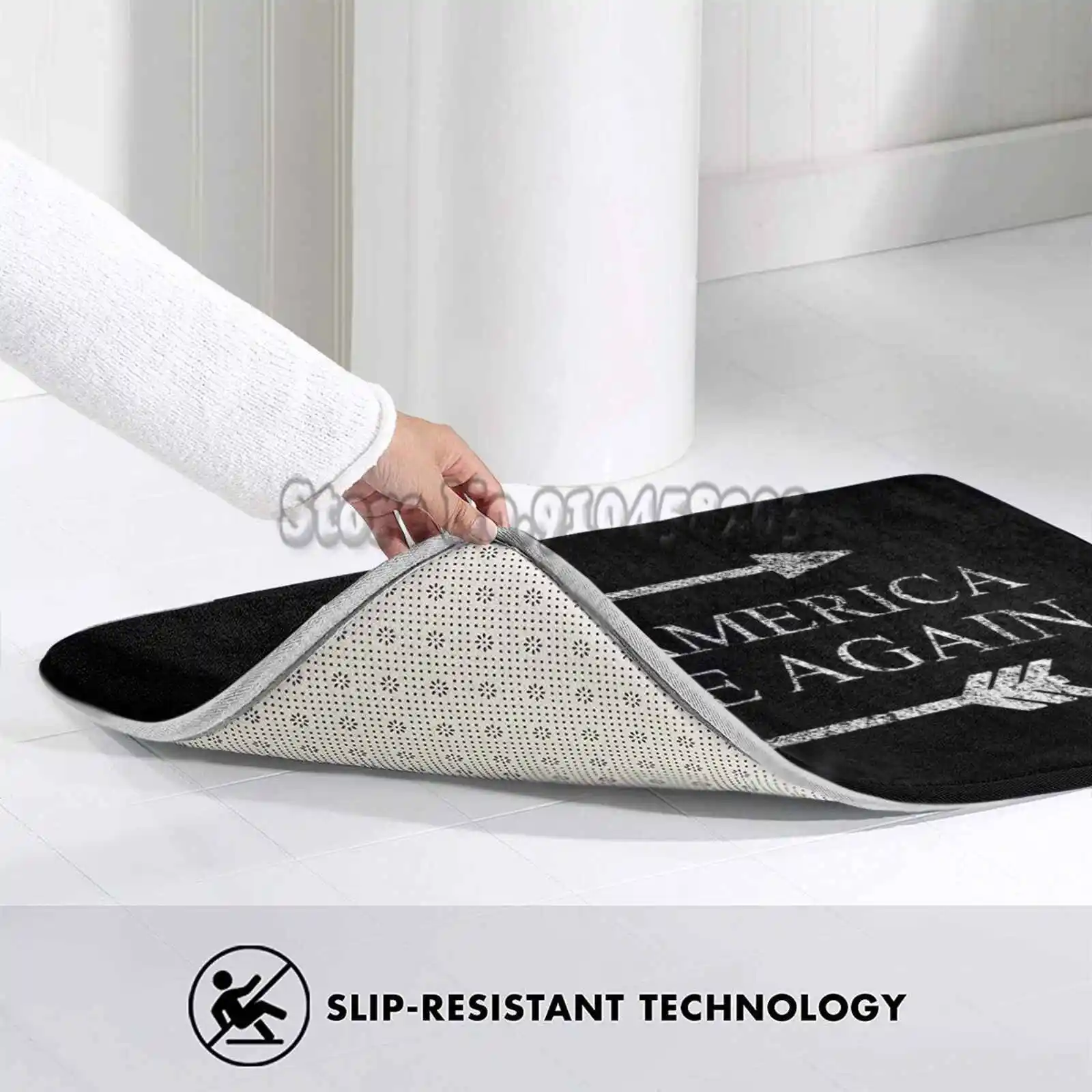 Большой напольный коврик для входной двери с поддержкой американских индейцев |