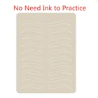 10 шт. мануального татуажа бровей, практика кожи Латекс Перманентный макияж бровей подготовки кожи пигмент татуировки кожи без чернил нужен с изображениями черно-белых линий