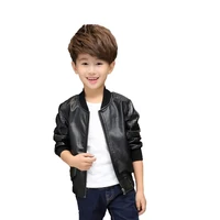 2021 Fashion Baby Leather Coat Boy Jacket Fleece Jacket Boys Coats Manteau Garcon Kids Jacket Warm Boys clothes 1-12Y