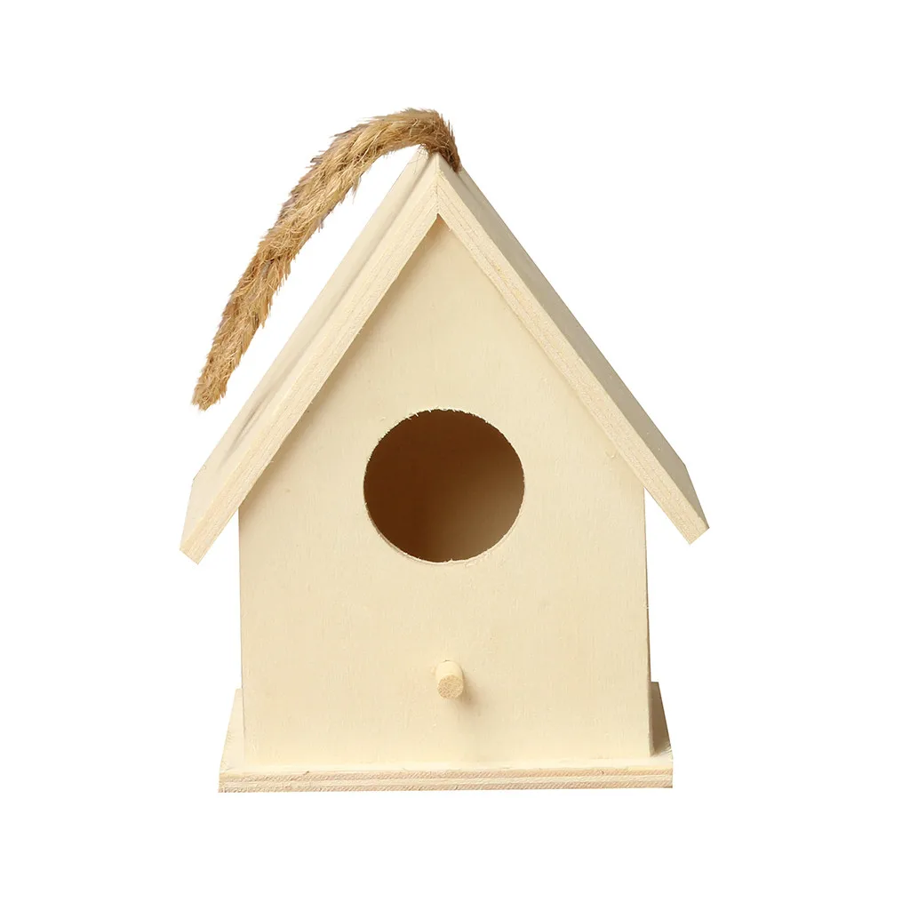 

Large Nest Dox House Bird House Bird Box Handmade Wooden Box Cage Outdoor Birdhouse Garden Yard Hanging Pet Products Crafts
