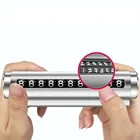 Автомобильная Временная парковочная карта из алюминиевого сплава, вращающаяся номерная табличка для телефона, остановка парковки, Магнитная Адсорбция, автоаксессуары для тюнинга