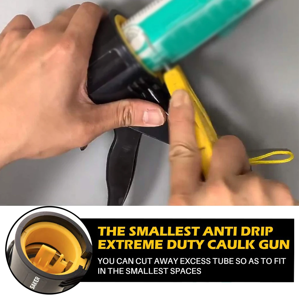 Ultifunctional Manual Caulking Gun Caulking Tool Silicone Mastic Sealant Corner Seam Filling Tight Spaces Sealing Tool For Doors