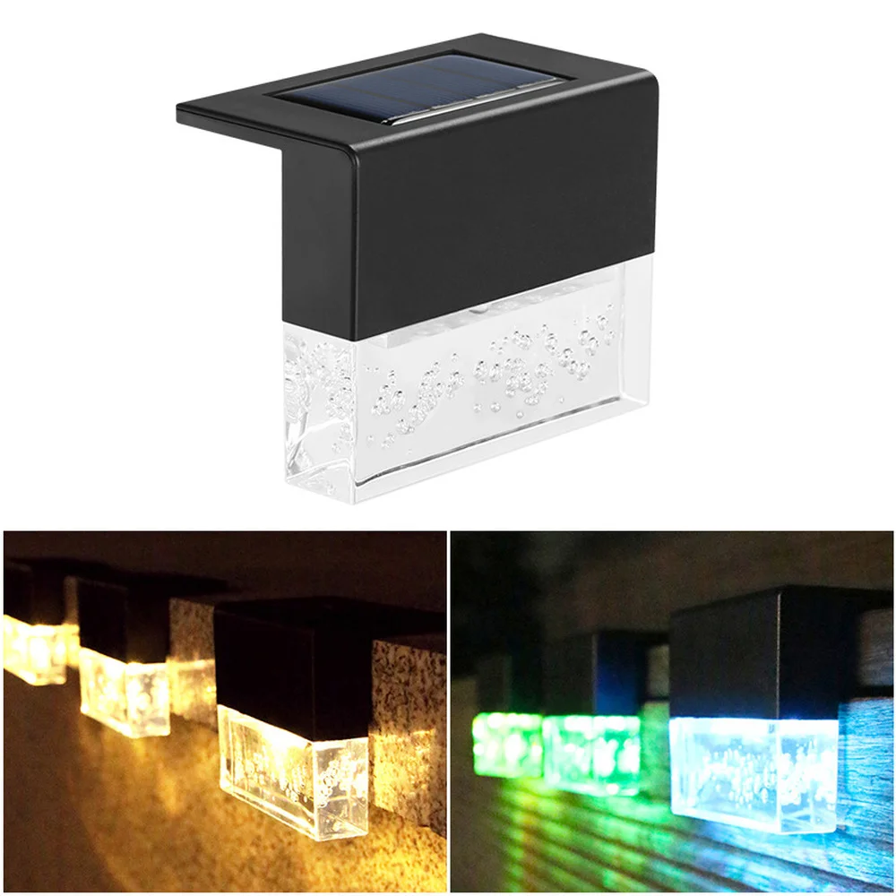 

Solar LED Light Outdoor Waterproof Light Step Light Deck Lights Path Stair Wall Light Garden Landscape Balcony Fence Lamp Decor