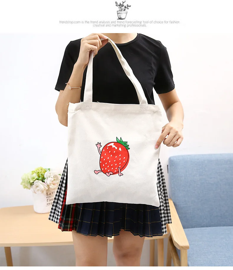 

Avocado Pattern Canvas Bag Shopper Bag Harajuku Large Capacity Women Bags Classic Vintage Shoulder Bag Handbag canvas bag