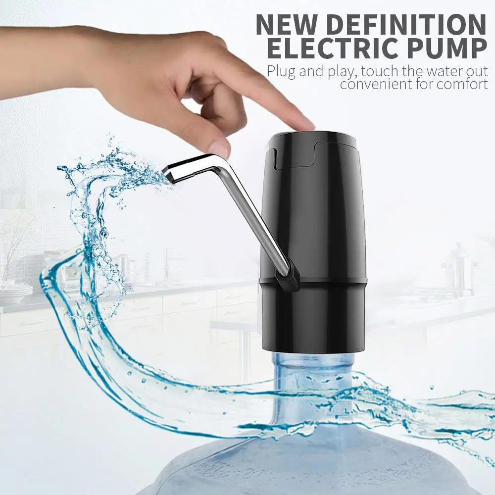 

Home Gadgets Water Bottle Pump Mini Barreled Water Electric Pump USB Charge Automatic Portable Water Dispenser Drink Dispenser