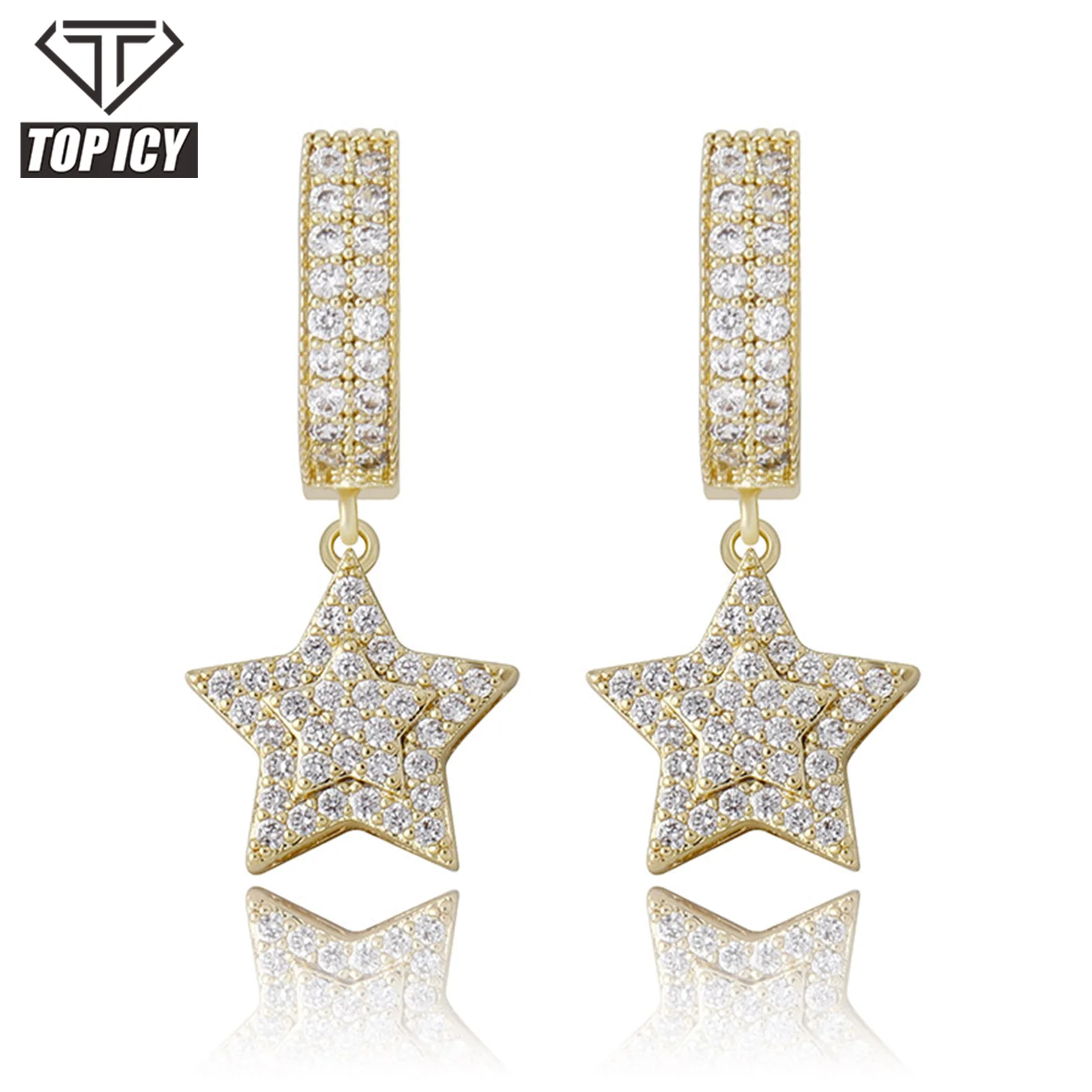 

Роскошные серьги с фианитом класса AAA +