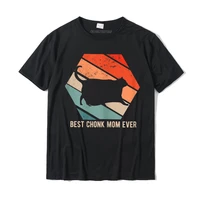womens best chonk mom ever vintage style fat cat t shirt slim fit geek top t shirts cotton t shirt for men europe