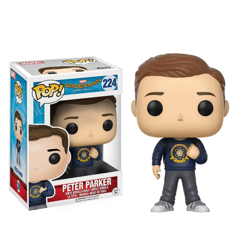 Шоколад FUNKO POP Marvel Мстители: эндшпиль танос Тор Человек-паук Халк Стэн ли Железный ПВХ фигурка игрушки для детей Рождественский подарок - Цвет: Шоколад