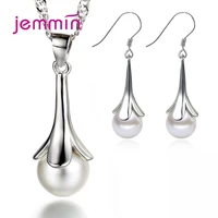 exquisite long opal drop earrings pendant necklaces sets for women 925 sterling silver pierced earing korean wedding jewelry