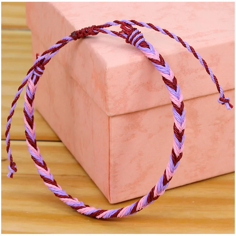 15 видов стилей богемный цвет ручной работы девушка твист плетеная веревка