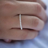 simple and fashionable beads female creative ring size 6 11