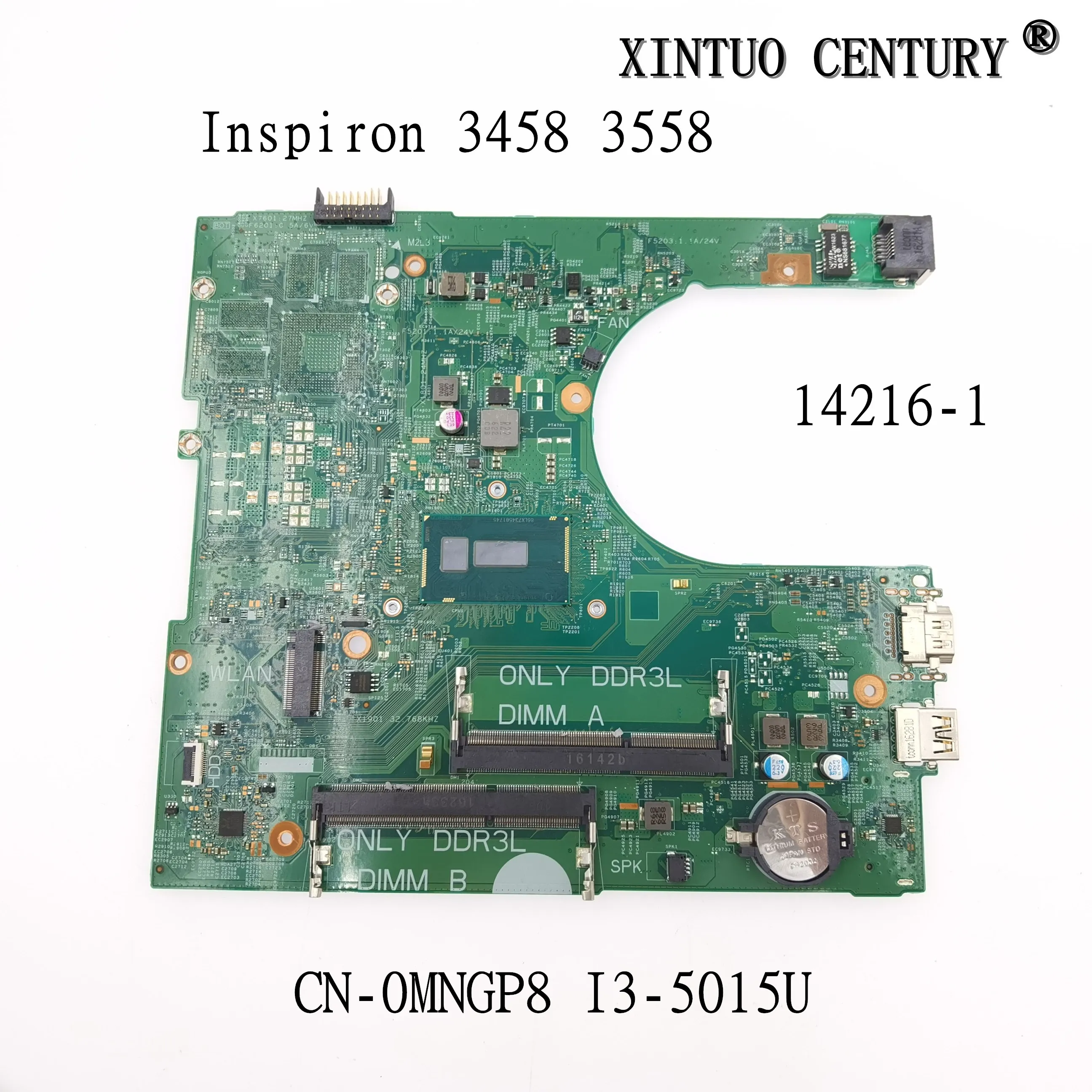 

CN-0MNGP8 0MNGP8 MNGP8 14216-1 KoCoQin материнская плата для ноутбука DELL Inspiron 3458 3558 Core I3-5015U SR245 материнская плата