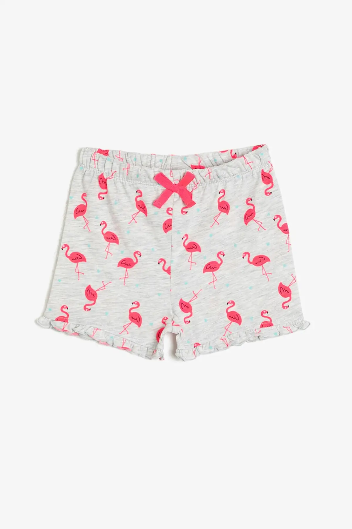 Koton Kids/Серые Шорты и бермуды с рисунком для маленьких девочек | Женская одежда