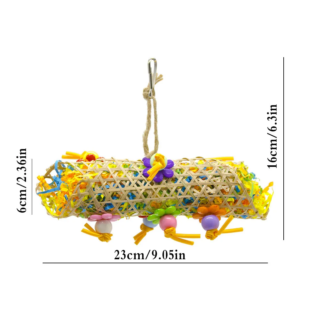 Товары для игрушек птиц Бамбуковая планка игрушки рисования попугая бумажная