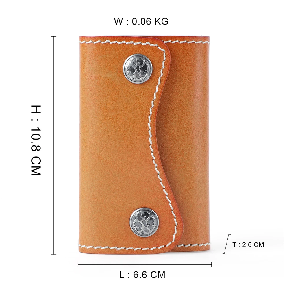 Кожаный чехол JOGUJOS с пряжкой для ключей сумка из натуральной кожи держатель